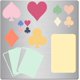 thumbnail image 1 of Plantillas metálicas para naipes, de 6,3 pulgadas, cuadradas, para scrapbooking, dibujo, plantilla de acero inoxidable, con diseño de corazón, pica y diamante., 1 of 9
