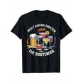 thumbnail image 1 of [Bartender Graphic T-Shirt] Adult Daycare Director AKA The Bartender Graphic T-Shirt - 100% Cotton, Casual Crew Neck, Short Sleeve, Regular Fit 3D Printed Design, Flared Hem, Knit Fabric, 1 of 6