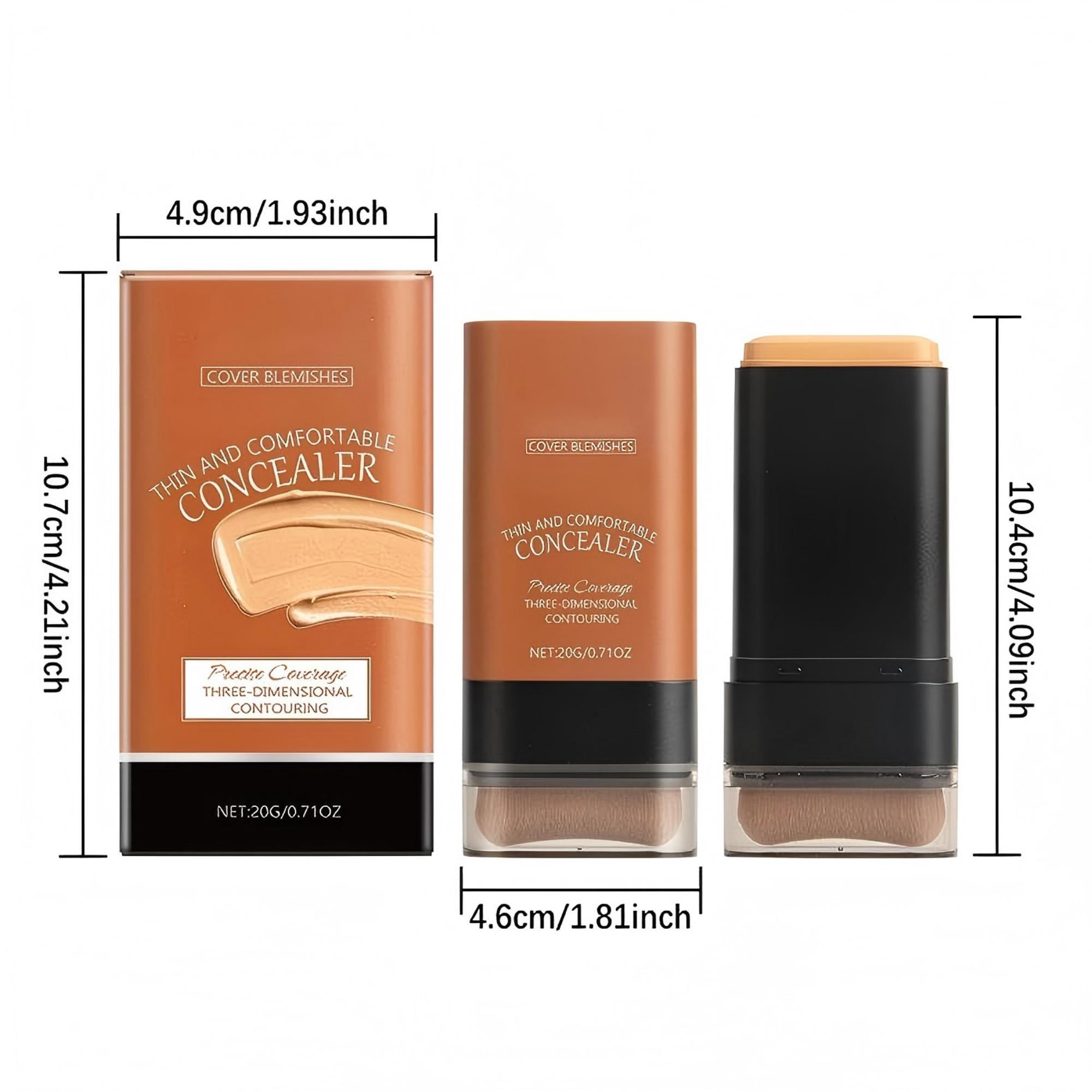 Alvantor Full Coverage Concealer Foundation Stick with Creamy Finish, Tinted Facial Moisturizer, 0.71oz