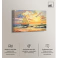 thumbnail image 2 of Sunset Sailboats Canvas Glam Beach Wall Art by Art Remedy, Gallery Wrapped, 36" x 24", 2 of 7
