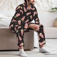 thumbnail image 6 of KLL Popcorn Sleepwear Mens Flannel Pajamas,Long Cotton Pj Set, 6 of 7