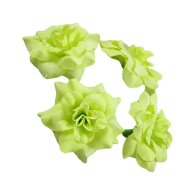 Xingzhi 50pcs Fiber Soft Texture And Realistic Appearance - DIY Projects Wedding Bouquets Wide Application Multi-color Light Green 4.5cm 1Set