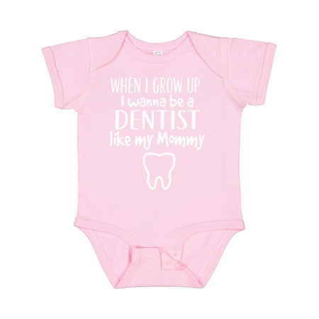 

Inktastic Future Dentist Like Mommy Gift Baby Boy or Baby Girl Bodysuit