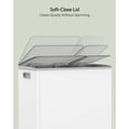 thumbnail image 5 of Lovewind Dual Trash and Recycling Bins for Kitchen, 13+6 Gallon Stainless Steel Garbage and Recycle Bin Combo for Large Families, Dual Trash Can with Soft Close Lid & Magnetic Stickers, White, 5 of 7