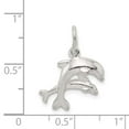 thumbnail image 5 of 925 Sterling Silver Dolphins Charm Pendant, 5 of 5