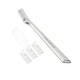 thumbnail image 1 of Tweezerman Eyebrow Razor with 3 Replacement Blades and Safety Cap (Stainless Steel), 1 of 5