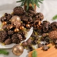 thumbnail image 6 of 53 Piece Christmas Ornaments Set Artificial Pinecones and Mixed Color Balls Hanging Tree Decorations for Xmas Holiday Home Decor Rustic Farmhouse Style Window Display Decorations, 6 of 6