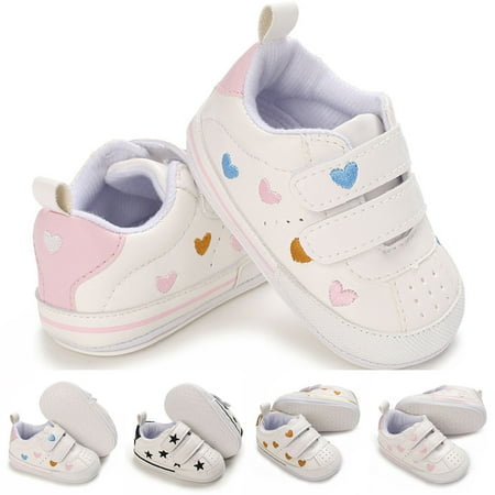 Jinhomg Baby Girl Boy Shoes Unisex Soft Soles First Walking Sneakers Toddler Baby Slip On High-Top Crib Shoes Multicolor 11