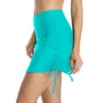thumbnail image 6 of Alove Women's Drawstring Swim Skirts Ruched High Waisted Tummy Control Swimwear Bottoms, 6 of 7