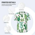 thumbnail image 5 of Fotbe Cactus Plants1 Baseball Jersey Shirt for Men and Women, Casual Short Sleeves Button Down T-Shirt-Medium, 5 of 9