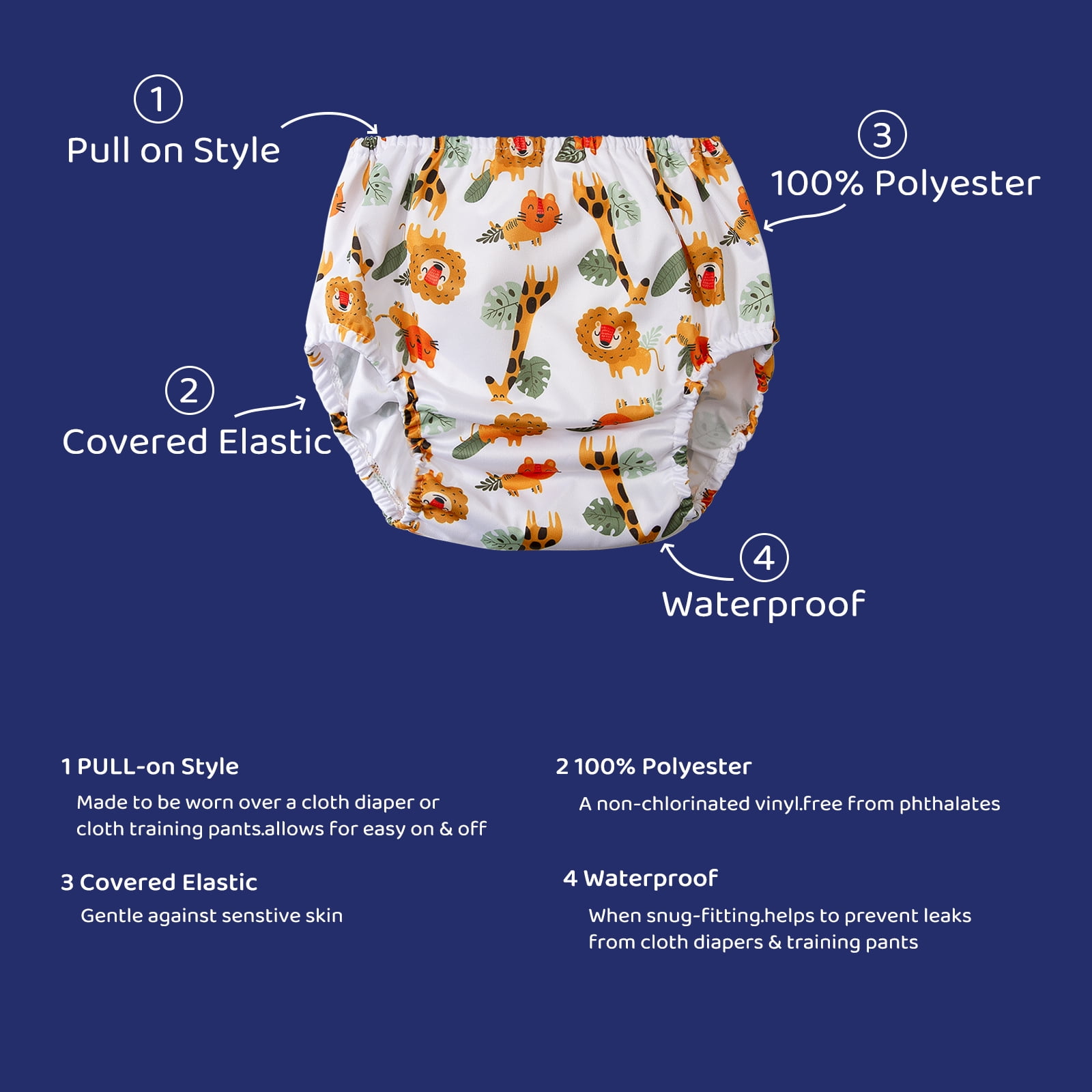  Joyo roy 4Pcs Plastic Underwear Covers for Potty
