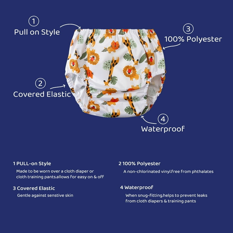Swim Diaper Covers for Toddlers Plastic Underwear Covers for Potty