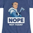 thumbnail image 3 of Avatar - The Last Airbender - Sokka Nope - Youth Girls Short Sleeve Graphic T-Shirt, 3 of 5