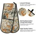 thumbnail image 2 of Yayeee Double Oven Mitt Kitchen Heat Resistant Baking 35" x7" Quilted Glove, Deer Pattern, 2 of 6