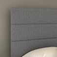 thumbnail image 5 of Boyd Sleep Ravenna Gray Linen Full Size Upholstered Platform Bed Frame with Adjustable Headboard, Qualified Box Spring or Foundation Required for Use, 5 of 12
