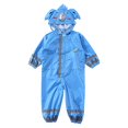 thumbnail image 3 of CNKOO Imperméable pour Enfants - Combinaison de Pluie une Pièce à Capuche pour Garçons et Filles, Polyester Léger, Conception de Sécurité Réfléchissante, Tailles P m L Jaune Vert Bleu, 3 of 3