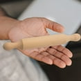 thumbnail image 3 of Wooden Mini Rolling Pin 6 Inches Long Kitchen Baking Rolling Pin Small Wood Dough Roller for Children Fondant Pasta, 3 of 3