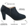 thumbnail image 3 of Journee Womens Sanzi Comfort Insole Inside Zip Block Heel Booties, Widths Available, 3 of 10