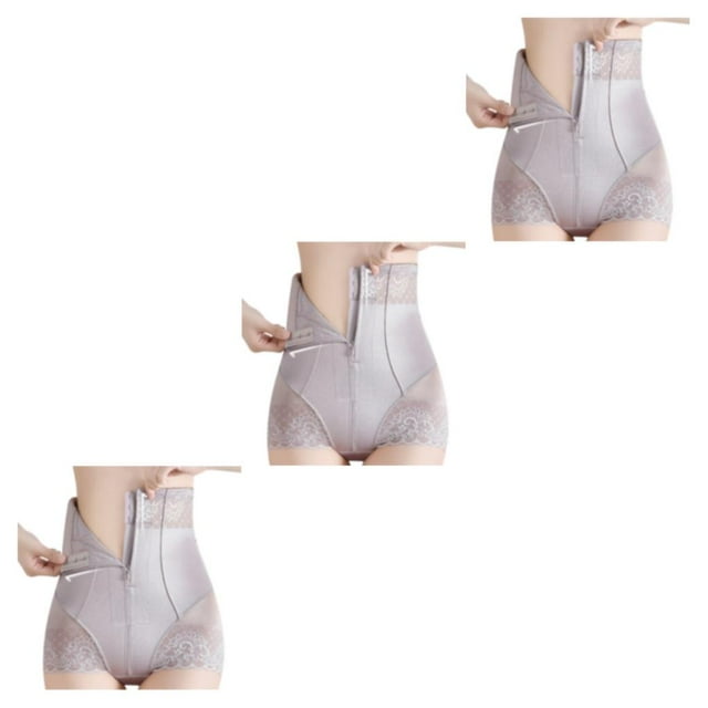 Wweixi Expérience de Contrôle du Ventre Confort et Contrôle Gris Violet G 3Ensemble