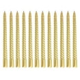 thumbnail image 2 of Twist Taper Candle, Smokeless Metallic Soy Wax Twisted Long Candle Spiral Taper Candle for Wedding Birthday Party Dinner Dining Table, 2 of 7