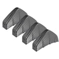 thumbnail image 1 of Unique Bargains 4pcs Car Diffuser Universal Shark Fin Spoilers Rear Spoiler Wing Diffuser Trim Bumper Lip for Car Carbon Fiber Pattern, 1 of 6
