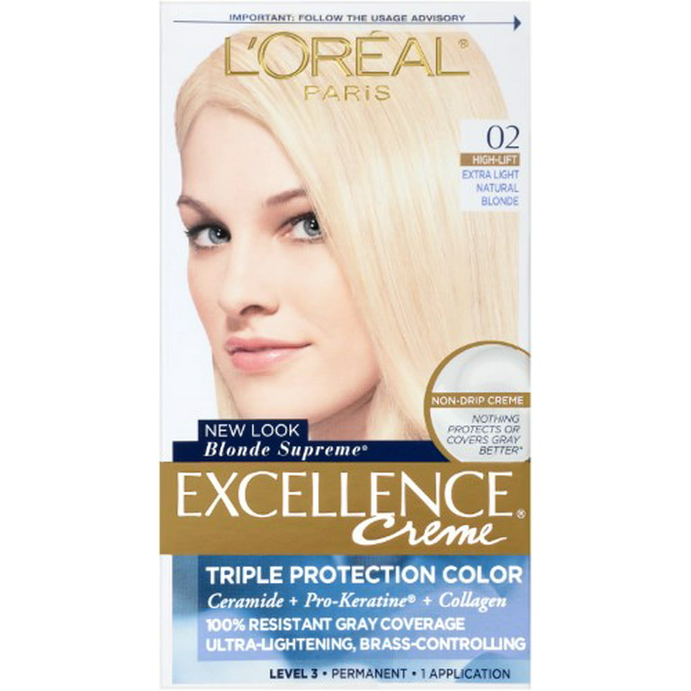 Loreal Paris Excellence Creme 02 Extra Light Natural Blonde 1 Kit Pack Of 8
