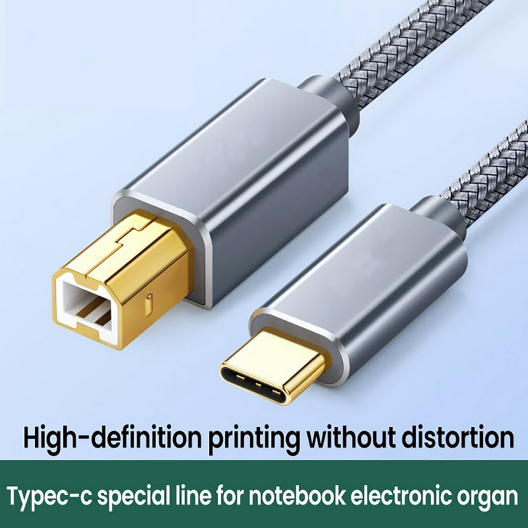 låg Settle Ananiver Type-C To USB Printer Cable Data Line Scanner Fax Machine Printing Cord Universal Electronic Piano Line - Walmart.com låg Settle Ananiver Type-C To USB Printer Cable Data Line Scanner Fax Machine Printing Cord Universal Electronic Piano Line - Walmart.com