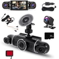 thumbnail image 1 of fastboy ABS 4 Channel Vehicle Camera Driving Recorder Video Recorder Car DVR DVR Dash Cam Loop Recording 32GB, 1 of 6