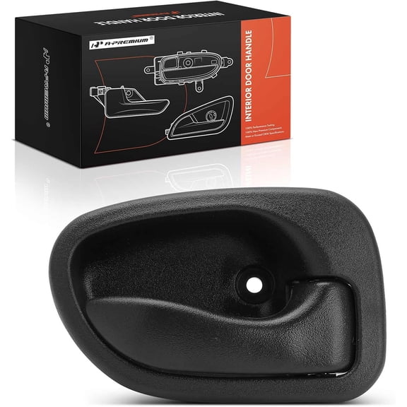 A-Premium Front or Rear Right Passenger Side Interior Door Handle Compatible with Hyundai Accent 1995 1996 1997 1998 1999, Textured Black