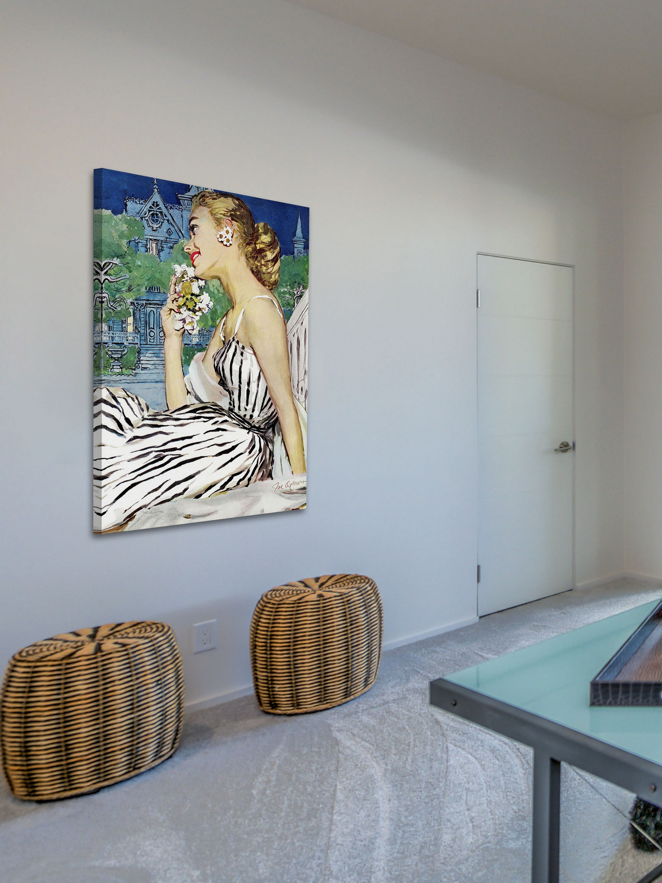 "Walk to the Dance" Painting Print on Wrapped Canvas