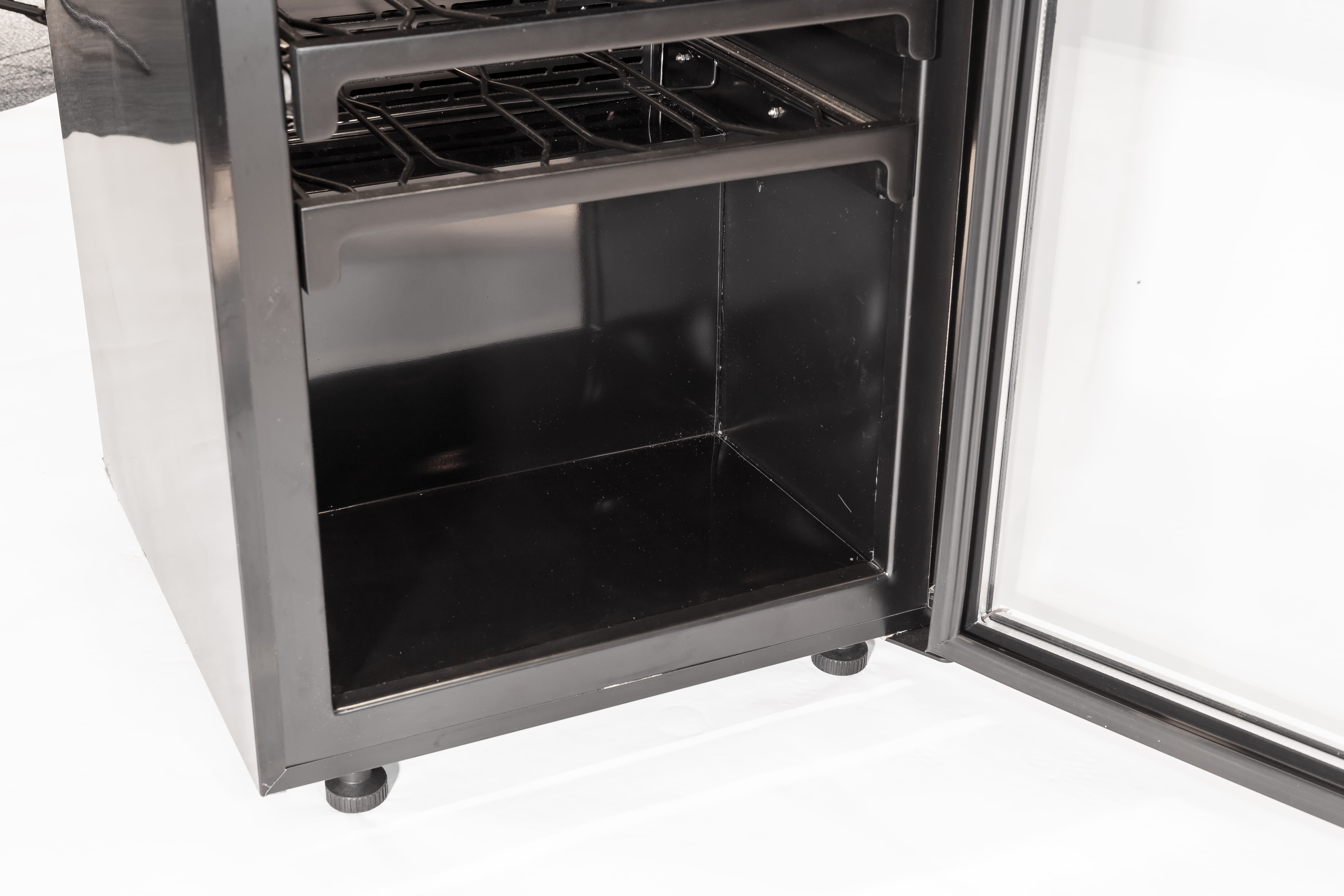 ARTICO Wine Cooler – Built-in or Freestanding, Smart Temperature Control, Ultra-Quiet Operation, LED Lighting, Modern Design (Black, 20 Bottles)