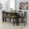 thumbnail image 2 of Powell McRae 6-Piece Counter Height Dining Set, Rustic Brown/Brown, 2 of 28