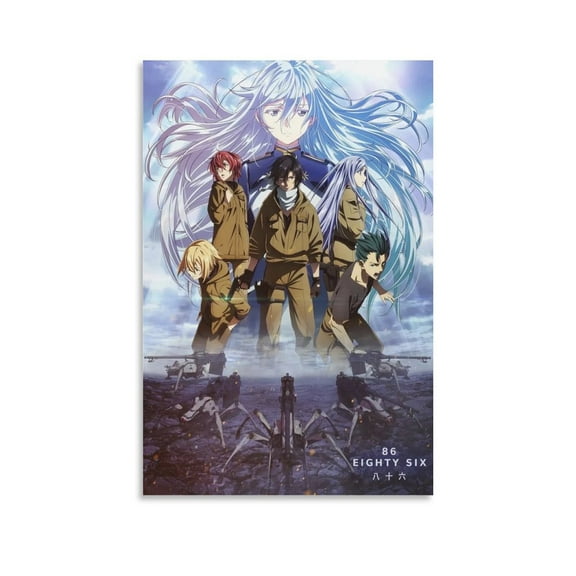 86 Eighty Six Anime Manga Poster Gifts Canvas Painting Poster Wall Art Decorative Picture Prints Modern Decor 12x18inch(30x45cm)