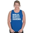 thumbnail image 4 of Worlds Okayest Grandma Funny Cute Tank Top Tee Shirt Women Brisco Brands L, 4 of 6