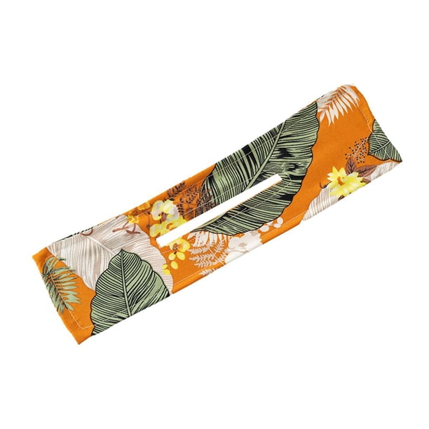 Moño elegante para el cabello, diadema de moda para mujer, diadema de alambre anudado para verano, pinza de tela, herramienta para trenzar el cabello, trenzador de Amarillo Hoja de árbol