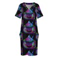 thumbnail image 4 of Vestido de noche con bolsillos sueltos y diseño de cupcakes de Blacklight, vestidos de novia para mujer, falda de verano para mujer, 4 of 7
