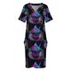 thumbnail image 4 of Vestido de noche con bolsillos sueltos y diseño de cupcakes de Blacklight, vestidos de novia para mujer, falda de verano para mujer, 4 of 7