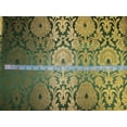 thumbnail image 2 of Brocade fabric emerald green x metallic gold color 44quot;wide, 2 of 3