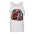 thumbnail image 2 of Wild Bobby, Vintage Hot Rod Old Garage Cars and Trucks Mens Graphic Tank Top, White, Medium, 2 of 3