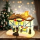 thumbnail image 5 of Adorno navideño de casa de pueblo navideño Escena de pueblo navideño en miniatura para Estilo C, 5 of 7