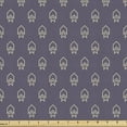 thumbnail image 1 of Arrow Fabric by the Yard, Basic Abstract Design of Geometric Shapes Pointing Upwards Vertical, Decorative Upholstery Fabric for Chairs & Home Accents, 2 Yards, Purple Grey Grey Yellow by Ambesonne, 1 of 4