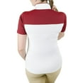 thumbnail image 2 of Equine Couture Ladies Magda Equicool Short Sleeve Show Shirt White/Grey M, 2 of 11