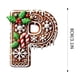 thumbnail image 3 of Adornos navideños personalizados con letras | 26 adornos colgantes DIY con gorros de Papá Noel | Decoración navideña acrílica para el hogar y el árbol, 3 of 4
