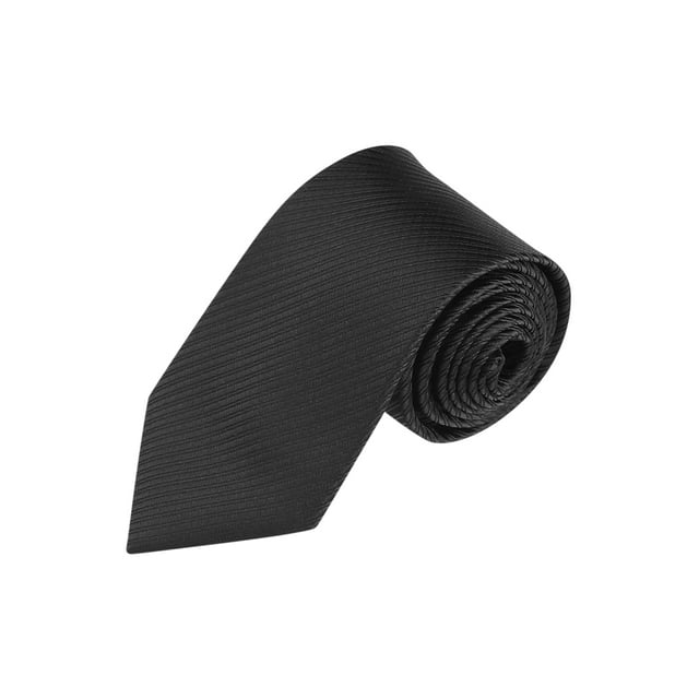 CORBATA DE HOMBRE DE RAYAS NARROW SOLID COLOR INSPIRAR CHIC PARA EL DÍA DEL PADRE Y GRADUACIÓN TRAJE FORMAL NEGRO