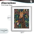 thumbnail image 4 of Stupell Industries Eclectic Exotic Leaf Pattern Giraffe Gray Framed Print Under Glass, 17 x 21, by Lisa R Dumm, 4 of 8
