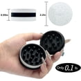 thumbnail image 2 of OWLSTEM Grinder,2.2 Inch Stronger Grip Biscuit Shape Design Grinder(2 Pack, Black & White), 2 of 5