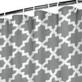thumbnail image 3 of Gray and White Geometric Lattice Pattern Shower Curtain 36"x72" ,Bathroom Decorative Shower Curtains Set with 12 Hooks,Modern Waterproof Washable Shower Curtain, 3 of 6