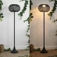 thumbnail image 5 of JONATHAN Y Jaemin 58" Modern Coastal Faux Rattan Integrated Indoor/Outdoor LED Solar Powered Floor Lamp, Black, JYL2601A, 5 of 5