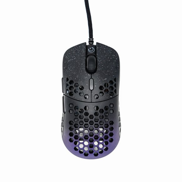 Gwolves Hati HTM Lightweight Honeycomb Wired Gaming Mouse,~56g,3389 Sensor,16,000 DPI, Low Latency,Anti-Interference,6Programmable Btns,On-Board Memory,PC/Mac and Laptop (Gradient Blue, HTM - Medium)