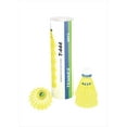 thumbnail image 1 of Tennex T 444 Nylon Shuttlecock , Cork base , For Intermediate Level | Yellow , Pack Of 6, 1 of 3